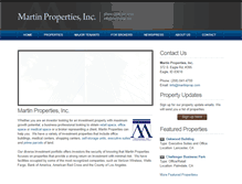 Tablet Screenshot of martinprop.com